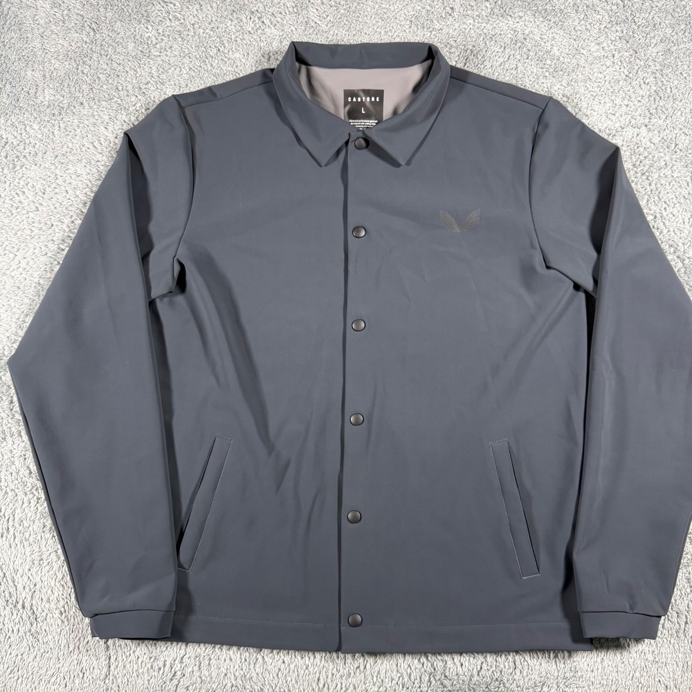Castore Advanced Performance Snap Jacket Mens Large Lightweight Overshirt‎ Rain